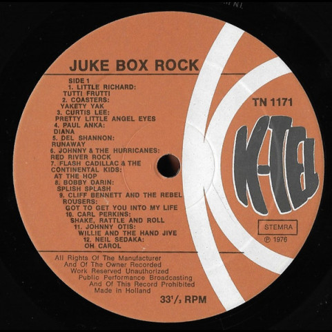 Various - Jukebox Rock (1976) [1LP]