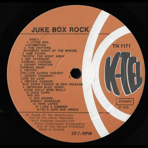 Various - Jukebox Rock (1976) [1LP]