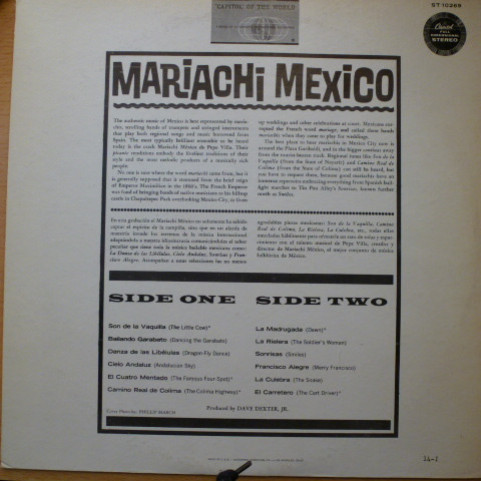 Mariachi México de Pepe Villa - Swinging South Of The Border Pops Actually Recorded In Mexico [1LP]