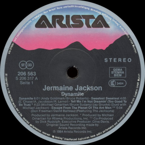 Jermaine Jackson - Dynamite (1984) [1LP]