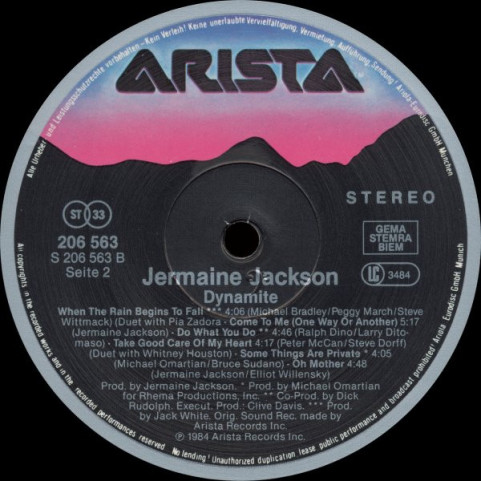 Jermaine Jackson - Dynamite (1984) [1LP]