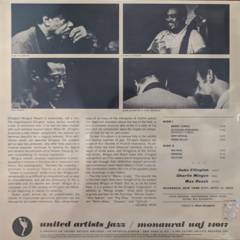 Duke Ellington • Charles Mingus • Max Roach - Money Jungle (2016) [1LP] 180g