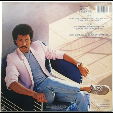 Lionel Richie - Can't Slow Down [1LP]