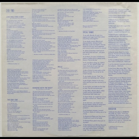 Lionel Richie - Can't Slow Down [1LP]