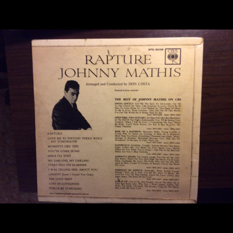 Johnny Mathis - Rapture (1962) [1LP]