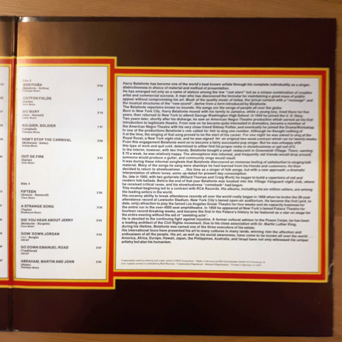 Harry Belafonte - 24x Harry Belafonte (1975) [2LP]