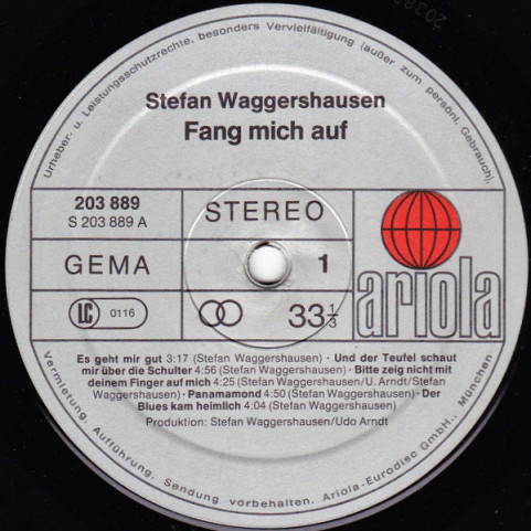 Stefan Waggershausen - Fang Mich Auf (1981) [1LP]