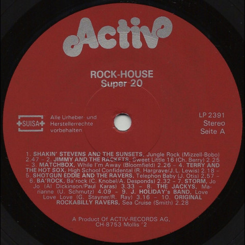 Various - Rock House Super 20 [1LP]