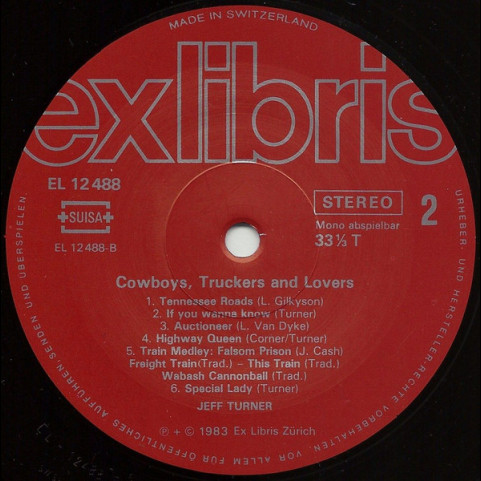 Jeff Turner - Cowboys, Truckers And Lovers (1983) [1LP]