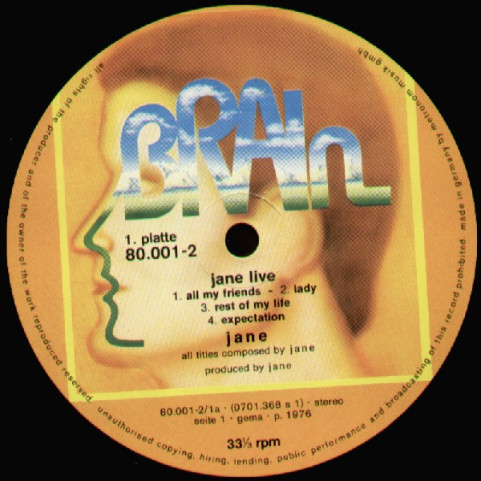 Jane - Jane Live (1977) [2LP]