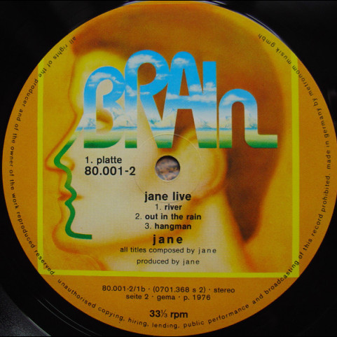 Jane - Jane Live (1977) [2LP]