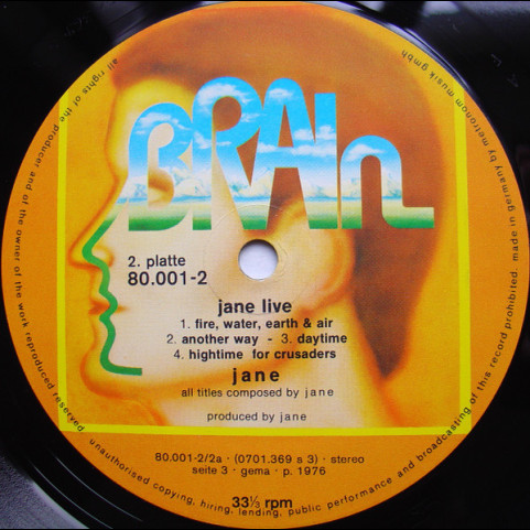 Jane - Jane Live (1977) [2LP]