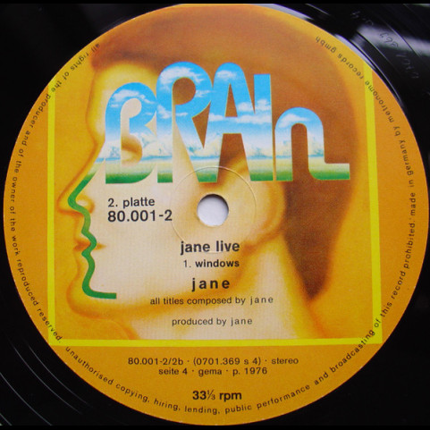 Jane - Jane Live (1977) [2LP]