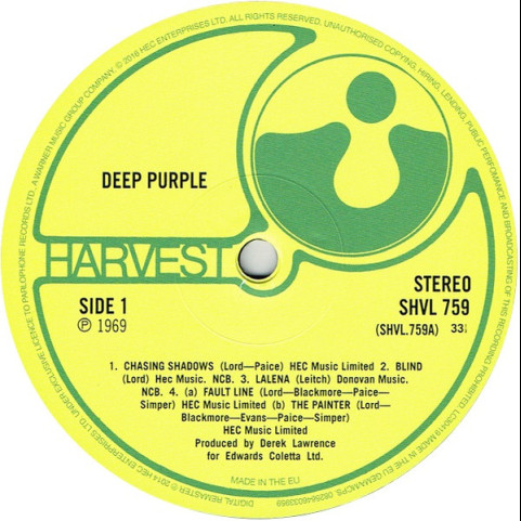 Deep Purple - Deep Purple (2016) [1LP] 180g