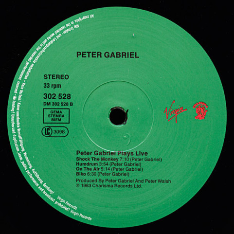 Peter Gabriel - Plays Live [2LP]