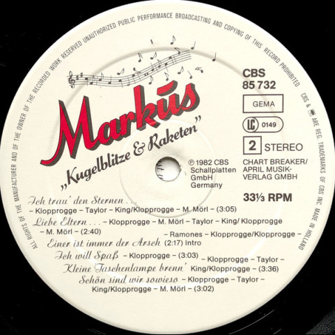 Markus (6) - Kugelblitze & Raketen (1982) [1LP]