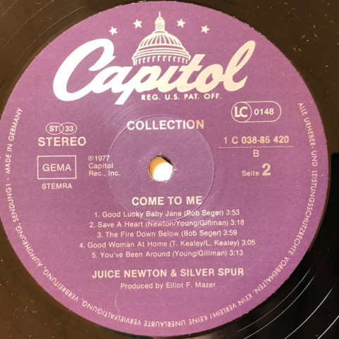 Juice Newton & Silver Spur - Collection Come To Me (1977) [1LP]