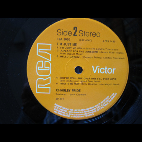 Charley Pride - I'm Just Me (1971) [1LP]