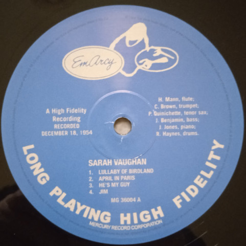 Sarah Vaughan - Sarah Vaughan (2016) [1LP] 180g