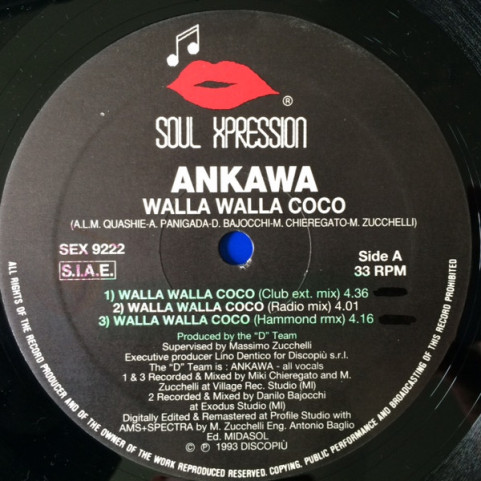 Ankawa - Walla Walla Coco (1993) [12"]