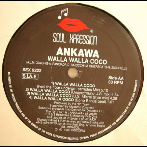 Ankawa - Walla Walla Coco (1993) [12"]
