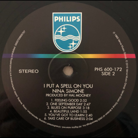 Nina Simone - I Put A Spell On You (2016) [1LP] 180g