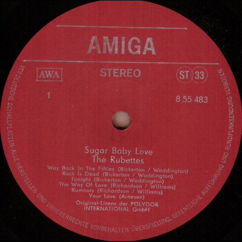Rubettes, The - Sugar Baby Love (1976) [1LP]