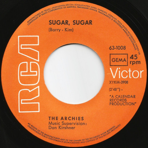 Archies, The - Sugar Sugar (1969) [7"]