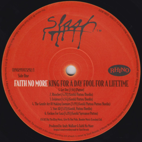 Faith No More - King For A Day Fool For A Lifetime (2016) [2LP] 180g