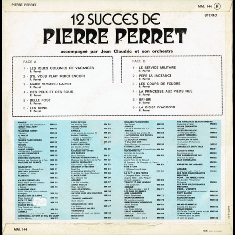 Pierre Perret (2) - 12 Succès De Pierre Perret (1973) [1LP]