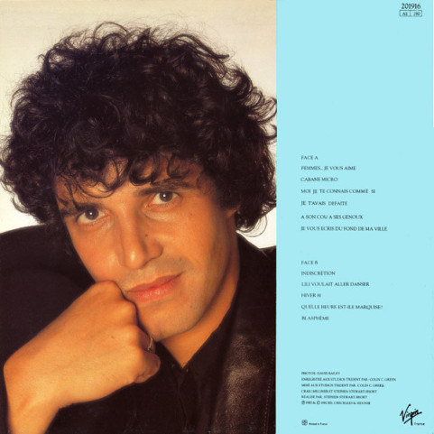 Julien Clerc - Femmes, Indiscrétion, Blasphème. (1982) [1LP]