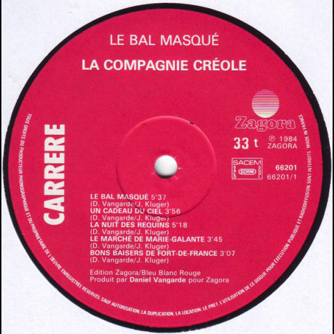 La Compagnie Créole - Le Bal Masqué (1984) [1LP]