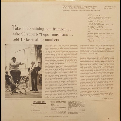 Al Hirt / Boston Pops Orchestra / Arthur Fiedler - Al Hirt / Boston Pops Orchestra / Arthur Fiedler -