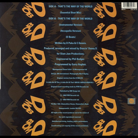 D Mob With Cathy Dennis - That's The Way Of The World (1990) [12"]