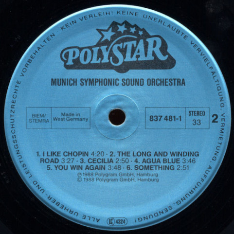 Munich Symphonic Sound Orchestra - The Sensation Of Sound - Pop Goes Classic (1988) [1LP]