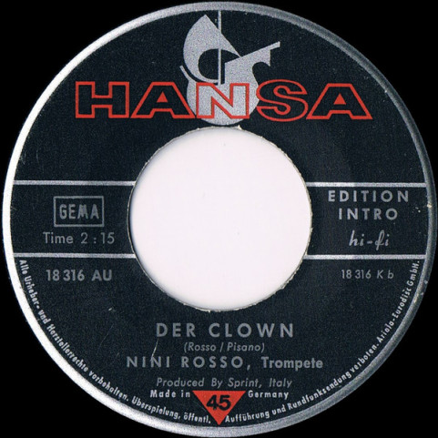 Nini Rosso - Il Silenzio (Abschiedsmelodie) / Der Clown (1965) [7"]