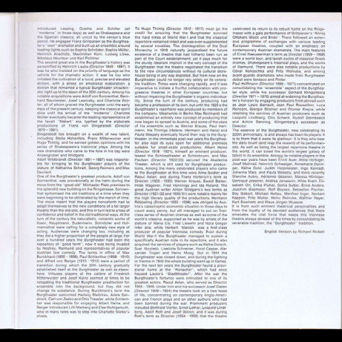 Paula Wessely, Attila Hörbiger, Ewald Balser, Josef Meinrad - Burgtheater 1776-1976  Berühmte Stimmen (1976) [2LP]