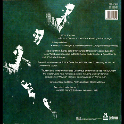 Taboo (17) - Ten Hundred Thousand (1986) [1LP]