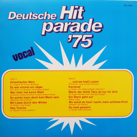 Unknown Artist - Deutsche Hitparade '75 (1975) [1LP]