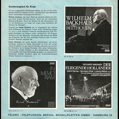 Günter Noris Und Hans-Georg Arlt Mit Seinem Großen Streichorchester - Thema Und Variation [7"]