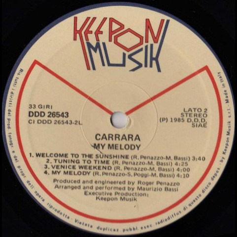 Carrara - My Melody (1985) [1LP]
