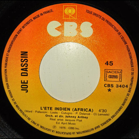 Joe Dassin - L’été Indien (Africa) (1975) [7"]