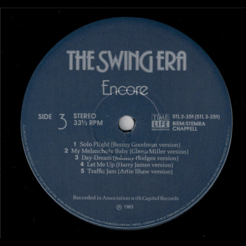 Various - The Swing Era  Encore (1983) [3LP] BOXSET