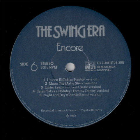 Various - The Swing Era  Encore (1983) [3LP] BOXSET