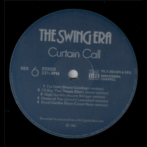 Various - The Swing Era   Curtain Call (1984) [3LP] BOXSET