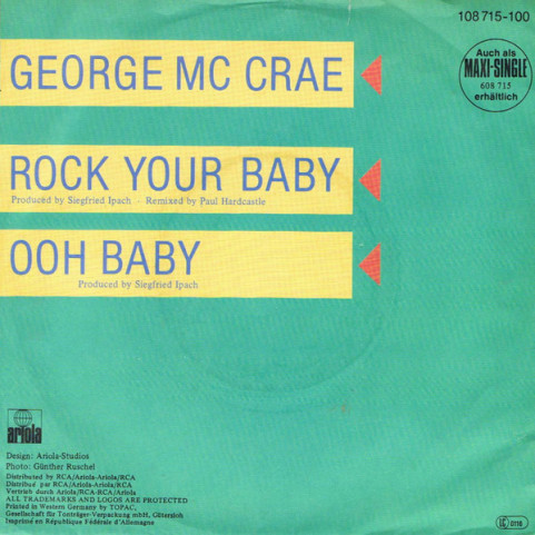 George McCrae - Rock Your Baby (1986) [7"]