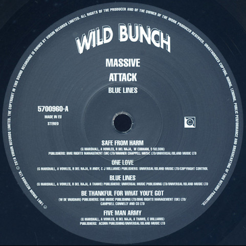 Massive Attack - Blue Lines (2016) [1LP] 180g