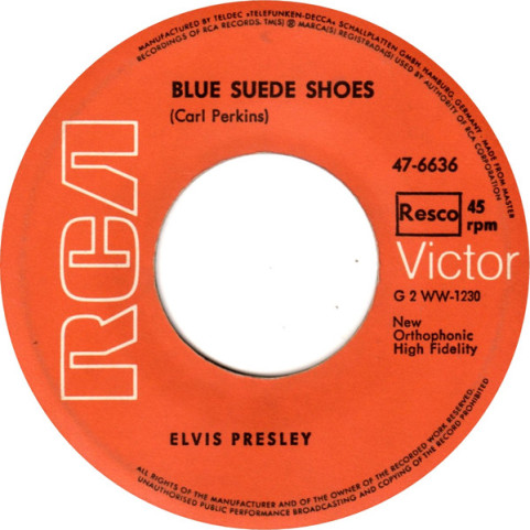 Elvis Presley - Blue Suede Shoes / Tutti Frutti [7"]