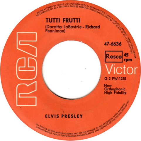 Elvis Presley - Blue Suede Shoes / Tutti Frutti [7"]