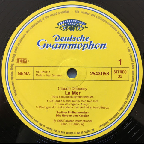 Berliner Philharmoniker, Herbert von Karajan - Karajan-Edition 100 Meisterwerke - Debussy: La Mer- Prélude À L`près-midi D'un Faune ·Ravel: Daphnis Et Chloé (1982) [1LP]